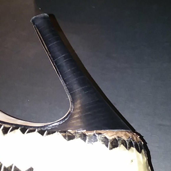 Beverly Feldman Size 7 1/2 M Snake skin 4" Heels - Picture 6 of 6